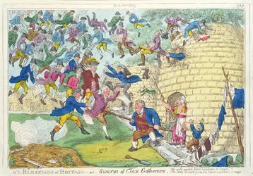 Zegeningen van Groot-Brittannië - of Zwerm van Belastinginners, 1817